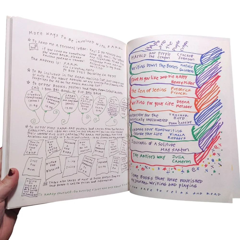 Vintage 1993 90s Sark's Journal and Play Book : A Place to Dream While Awake